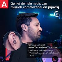 Alpine MusicSafe Pro gehoorbescherming oordoppen transparant - thumbnail