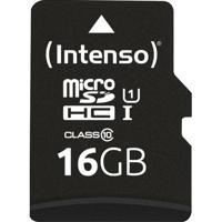 Intenso 16GB microSDHC Performance microSD-kaart 16 GB Class 10 UHS-I Waterdicht - thumbnail