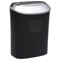 Papierversnipperaar 10 pagina's crosscut zwart - thumbnail