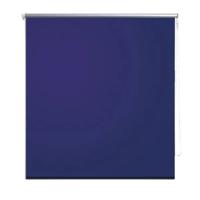 VidaXL Rolgordijn verduisterend 64,4 x 120 cm stofbreedte 60 cm marineblauw / blauw - thumbnail