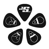 D&apos;Addario 1CBK4-10JS Joe Satriani plectrums zwart medium (10 st) - thumbnail