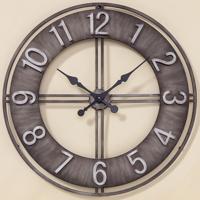 Wandklok Hudson grijs - thumbnail