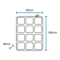 OXFORD zitkussen air seat cushion 28.5 x 21.5 x 4cm black - thumbnail