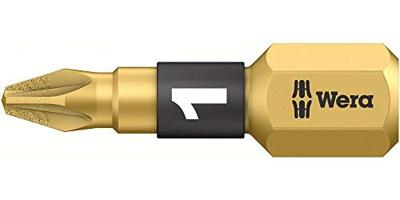 Wera Bit | 1/4 inch PZD 1 lengte 25 mm | BiTorsion, diamantgecoat - 05056700001 Wera Bit | 1/4 inch PZD 1 lengte 25 mm | BiTorsion, diamantgecoat - 05056700001