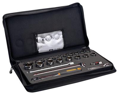 Bahco Doppenset 1/2" | slanke ratel | zeskant | metrisch - 25-delig - koffer - 7825SST Bahco Doppenset 1/2" | slanke ratel | zeskant | metrisch - 25-delig - koffer - 7825SST