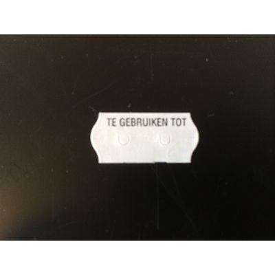 Etiket 2612 wit/zwart TE GEBRUIKEN TOT