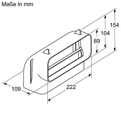 Bosch HEZ9VDSB3 90° buisbocht verticaal (kleinere radius) Bosch HEZ9VDSB3 90° buisbocht verticaal (kleinere radius)