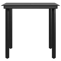 5-delige Tuinset met kussens bruin en zwart - thumbnail