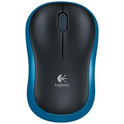 Logitech M185 2 4 GHz 3-toetsen 1000DPI draadloze optische muis draadloze bereik: 10m (blauw)
