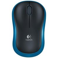 Logitech M185 2 4 GHz 3-toetsen 1000DPI draadloze optische muis draadloze bereik: 10m (blauw) - thumbnail
