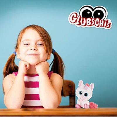 Nici glubschis pluchen knuffel eenhoorn milky-free, 15cm