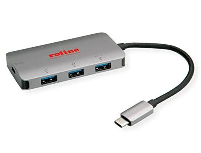ROLINE USB 3.2 Gen 1 Hub, 3-voudig, Type C aansluitkabel (PD+Data) ROLINE USB 3.2 Gen 1 Hub, 3-voudig, Type C aansluitkabel (PD+Data)
