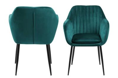 Sohome Eetkamerstoel 'Albin' Velvet, kleur Bottle Green