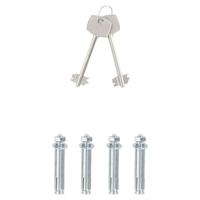 VidaXL Kluisdoos met slot donkergrijs 35 x 25 x 25 cm staal - thumbnail