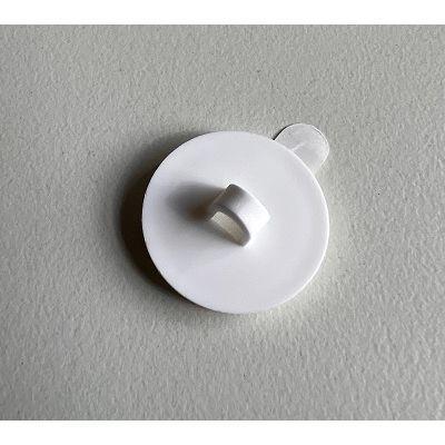Kleefoogje 20 mm wit afneembaar 100 stuk Kleefoogje 20 mm wit afneembaar 100 stuk