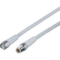 ifm Electronic EVF179 Verbindingskabel Aantal polen (sensoren): 4, 4 Stekker, recht, Bus, recht 0.6 m 1 stuk(s) - thumbnail