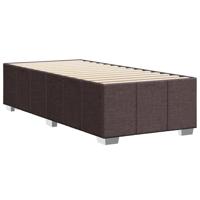 Bedframe zonder matras 80x200 cm stof donkerbruin - thumbnail