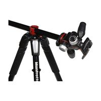 Manfrotto Trípode de Aluminio de 3 Secciones con Cabeza de 3 Vías, Kit de Accesorios de Fotografía Profesional, Trípode de Cámara con Cabezal - thumbnail