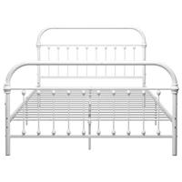 Bedframe metaal wit 140x200 cm - thumbnail