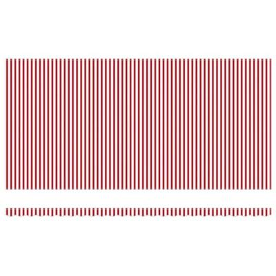 Handmatige Inklapbare Luifel met LED Rood en Witte Streep 600x300 cm