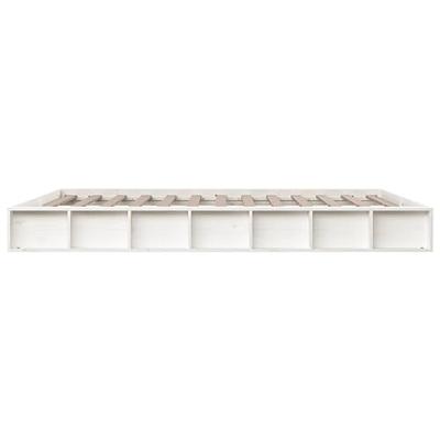 Bedframe massief hout wit 120x200 cm - thumbnail
