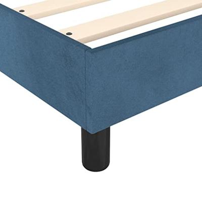 Boxspring bed 90x200 cm fluweel donkerblauw