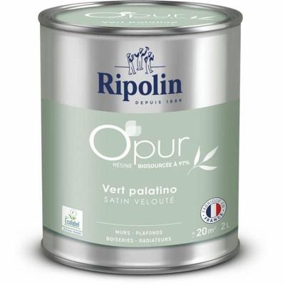 O'pur Walls houtwerk radiatoren Palatino groen fluweel satijn - RIPOLIN - 2 L