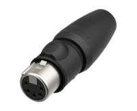 Neutrik NC5FX1-TOP-14 XLR-connector Koppeling, recht Aantal polen: 5 Zwart 1 stuk(s) - thumbnail