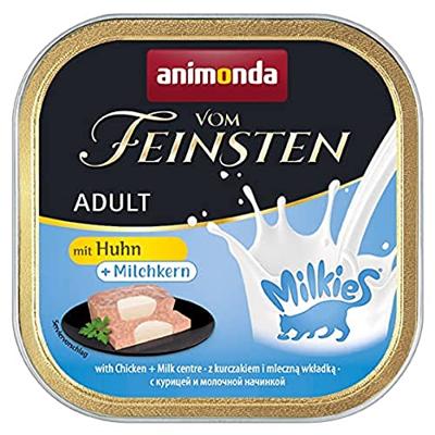 ANIMONDA Vom Feinsten Adult Milkies met Kip en Melkachtige Vulling - Natvoer voor Katten - 100g