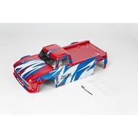 Arrma - Infraction 4x4 All Road Mega Painted Decaled Trimmed Body Red/Blue (ARA414001) - thumbnail