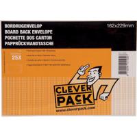 Cleverpack bordrugenveloppen, ft 162 x 229 mm, met stripsluiting, wit, pak van 25 stuks - thumbnail
