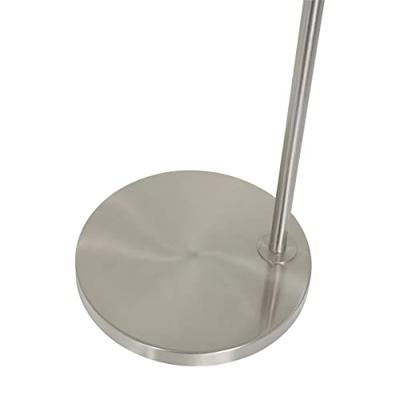 Steinhauer Vloer LeeslampPrestige Chic RVS met 40cm taupe velourse kap - 8104ST