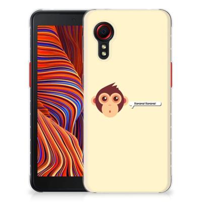 Samsung Galaxy Xcover 5 Telefoonhoesje met Naam Monkey Samsung Galaxy Xcover 5 Telefoonhoesje met Naam Monkey