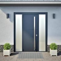 VidaXL Plantenbakken 2 st 30x30x30 cm staal wit - thumbnail