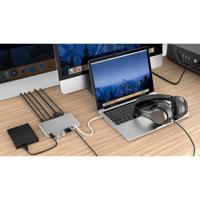 HyperDrive GN30 USB Type C Ultimate Hub, Silver - thumbnail