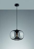 Fischer & Honsel Hanglamp Ink met smoke glas 60738 - thumbnail