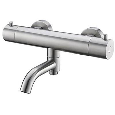 Wiesbaden 304 RVS Thermostatische Badkraan - 15 cm