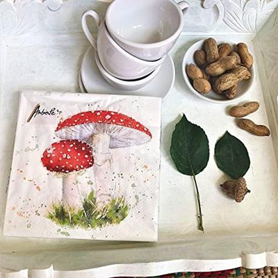 Ambiente Servetten 33x33cm Paddestoelen