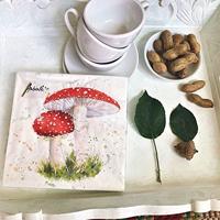 Ambiente Servetten 33x33cm Paddestoelen - thumbnail