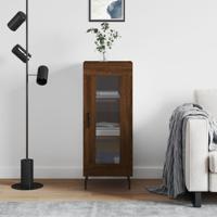 Dressoir 34,5x34x90 cm bewerkt hout bruineikenkleurig - thumbnail