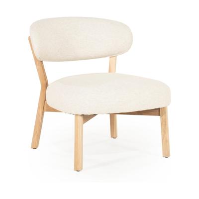 Eleonora Fauteuil 'Mikky' kleur Beige/Naturel Eleonora Fauteuil 'Mikky' kleur Beige/Naturel