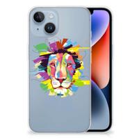 Apple iPhone 14 Telefoonhoesje met Naam Lion Color - thumbnail