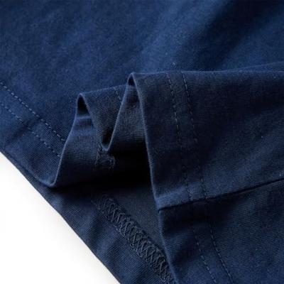 Kindershirt met lange mouwen aapjesprint 116 marineblauw - thumbnail