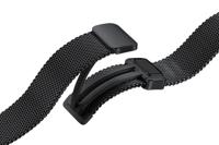Samsung Milanese band small smartwatch van roestvrij staal voor Galaxy Watch4 40 mm, Watch5 40 mm, Watch6 40 mm, zwart - thumbnail