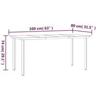 5-delige Tuinset met kussens poly rattan grijs - thumbnail