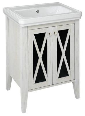 Wastafelmeubel Sapho Cross Wit Hout 55x81x43 cm Wastafelmeubel Sapho Cross Wit Hout 55x81x43 cm