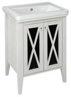 Wastafelmeubel Sapho Cross Wit Hout 55x81x43 cm - thumbnail