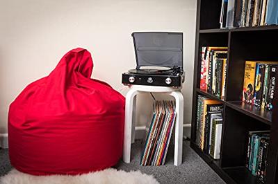 GPO SW508CBLA STYLO II Turntble with Speakers Rubberised Black