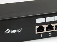 Equip 326417 16-poorts CAT.6 geschorst PATCHPANEL, zwart - thumbnail