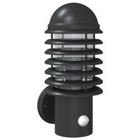 VidaXL Buitenwandlamp met sensor roestvrij staal zwart - thumbnail